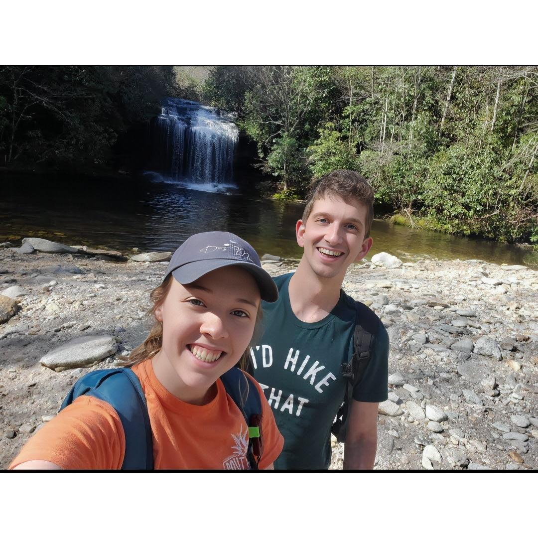 Waterfall hike in South Carolina