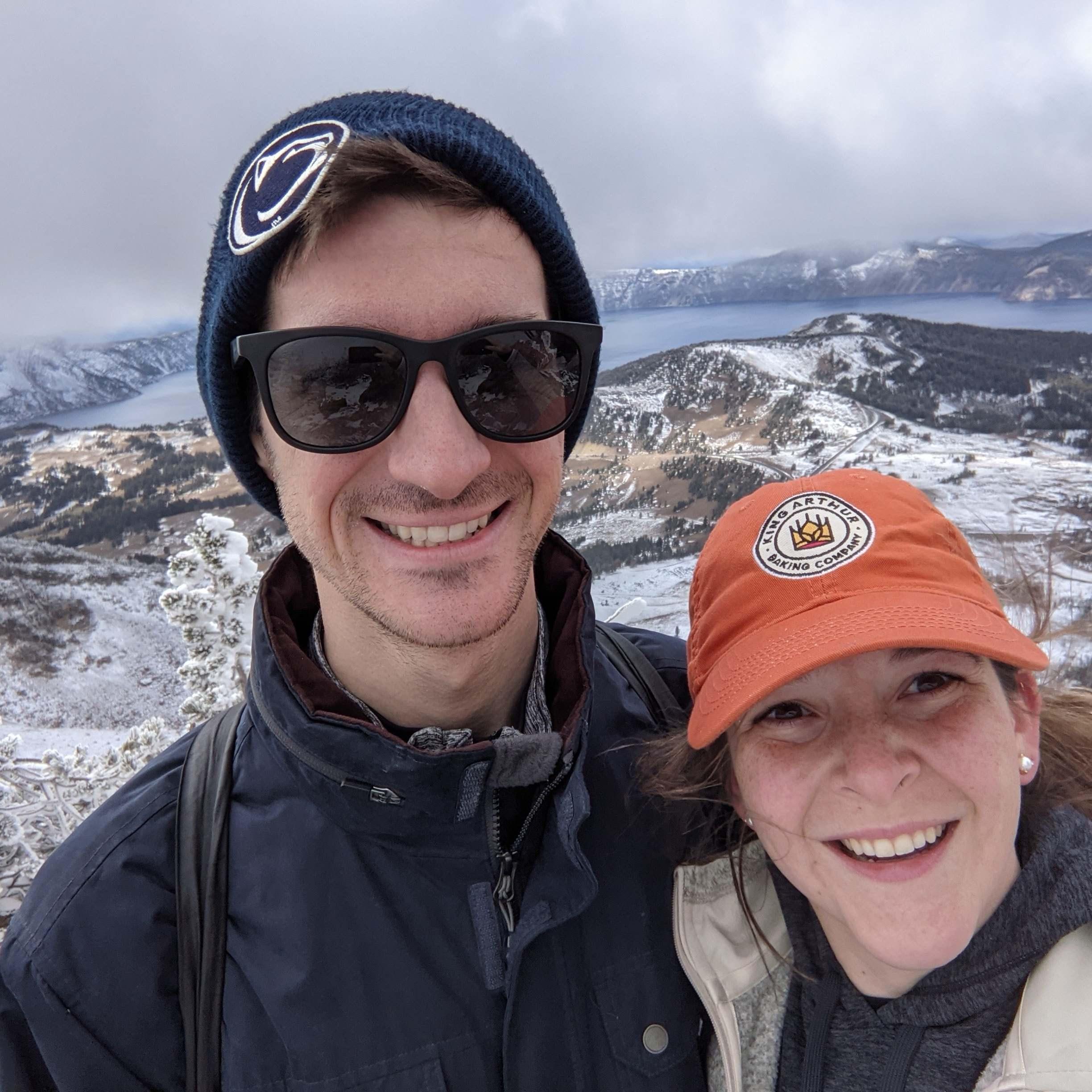 2021's birthday trip, featuring us being ~wildly~ unprepared for the weather at Crater Lake.