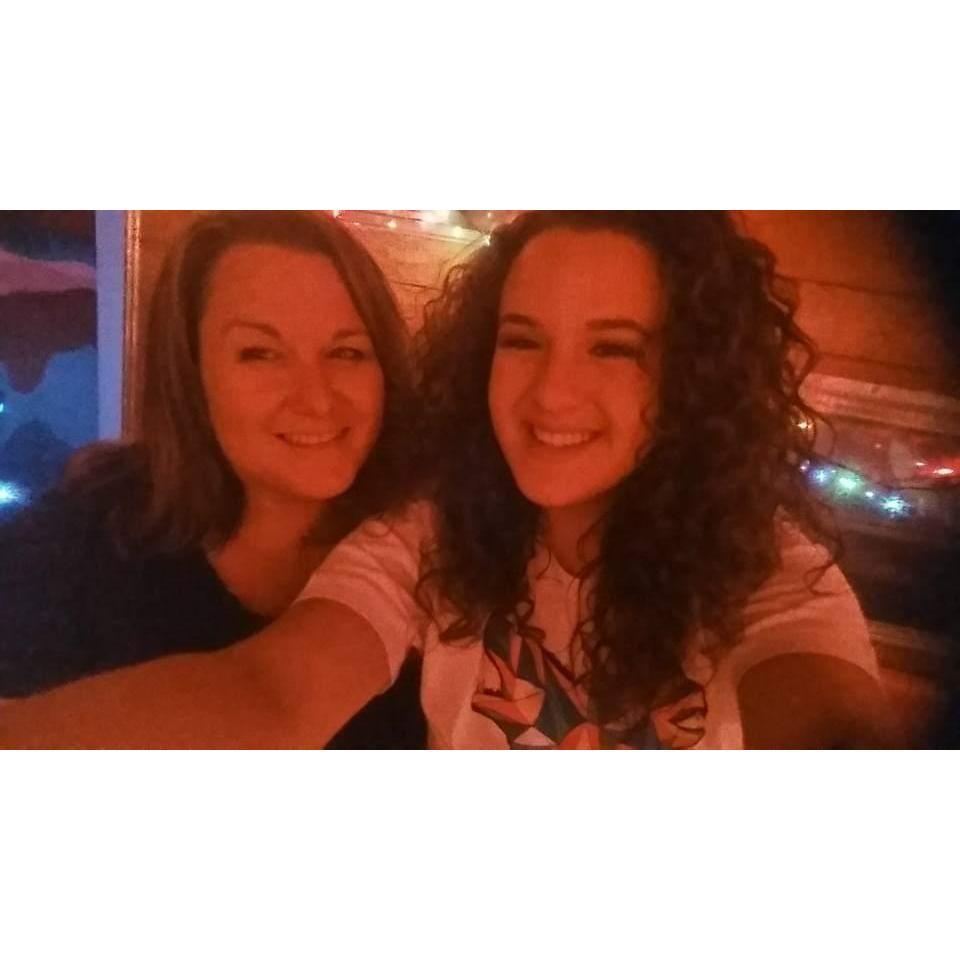 Katie and I at Meowwolf