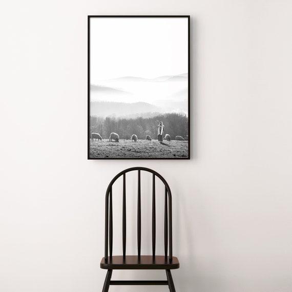 Read the full title Jesus- Feed My Sheep, Gorgeous Modern Print- Vertical