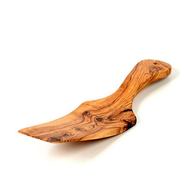 Olive Wood Wooden Spatula Server Pizza/Cake Holder - Handmade - BeldiNest