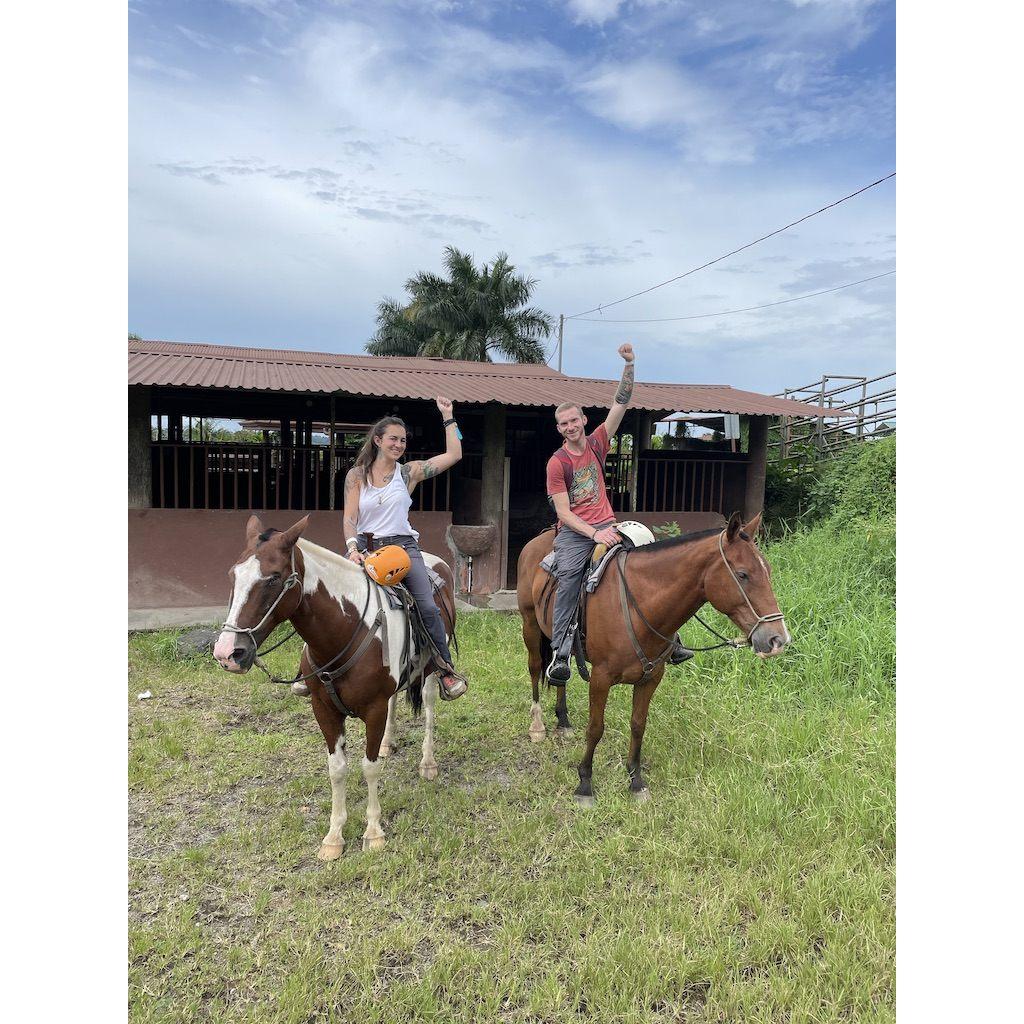 Horseback riding in Costa Rica spring 2021.