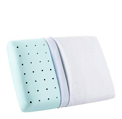 YANXUAN Gel Memory Foam Pillow, Ventilated Bed Pillow with Washable Cover, Queen