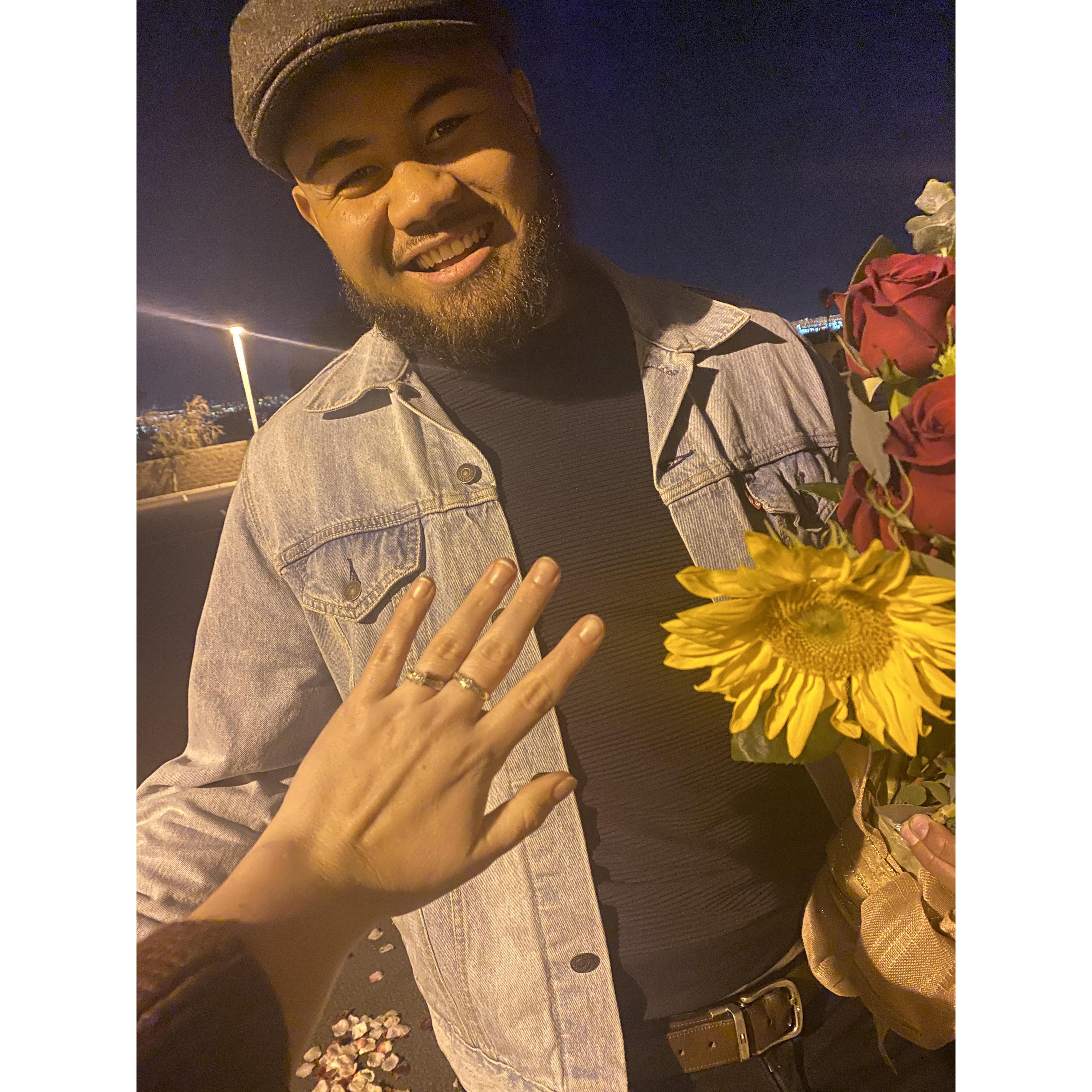 HE PROPOSED! I was so shocked, definitely did not think it was going to be when it was, but I am so grateful it happened. He is everything to me.