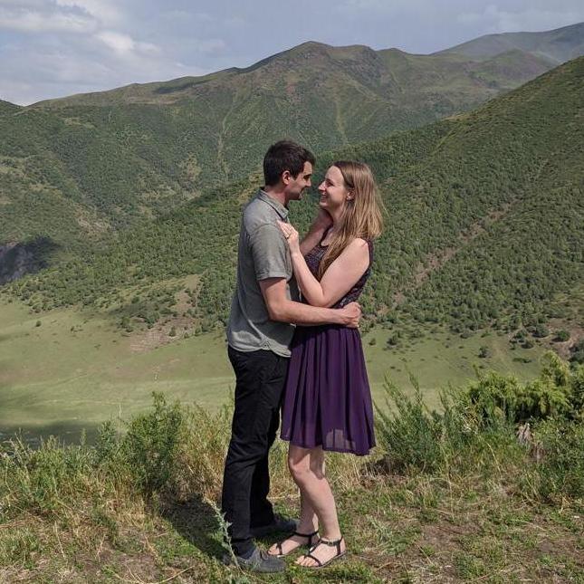 Mike proposed on the top of Kashaka-Suu ski base, where we met.