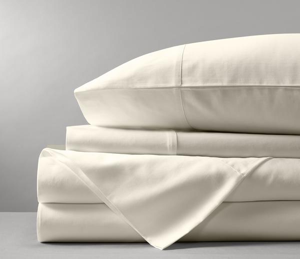Boll & Branch Navy Solid Hemmed Queen Sheet Set