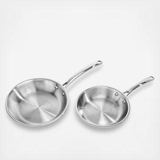 Professional 2-Piece Tri-Ply Fry Pan Set