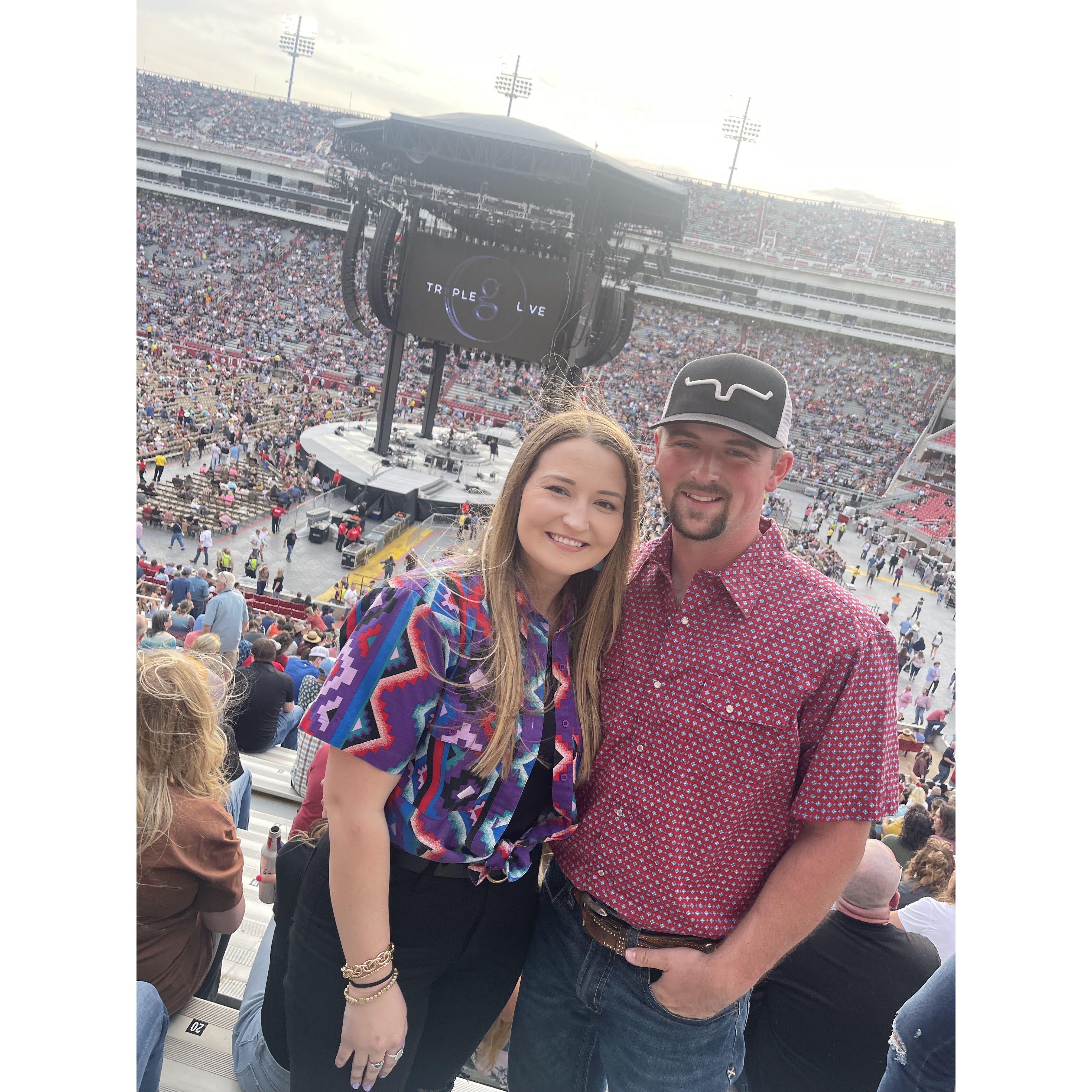 Garth Brooks concert in Razorback Stadium 2022