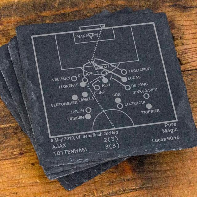 Greatest Tottenham Hotspur Plays: Slate Coasters (Set of 4)