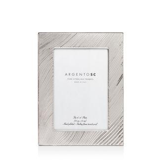 Adelaide Wave-Pattern Sterling Silver Frame, 4" x 6"