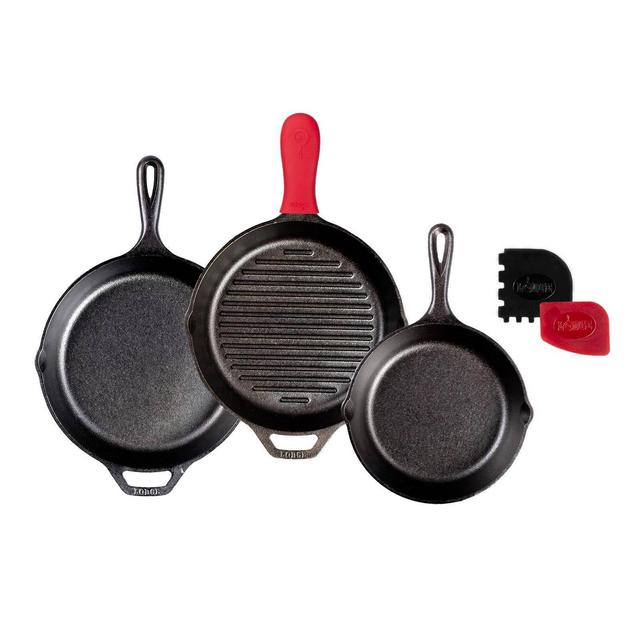 Lodge Seasoned Cast Iron 6pc Starter Set