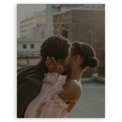 Tuscany, Orange Wedding Digital Save the Date - Micah Photo