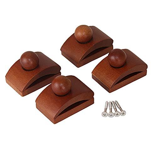 Classy Clamps Wooden Quilt Hangers – 4 Small Clips (Dark) and Screws for Wall Hangings. Hang up and Display Quilts, Tapestries, Rugs, Fiber Art, and More!