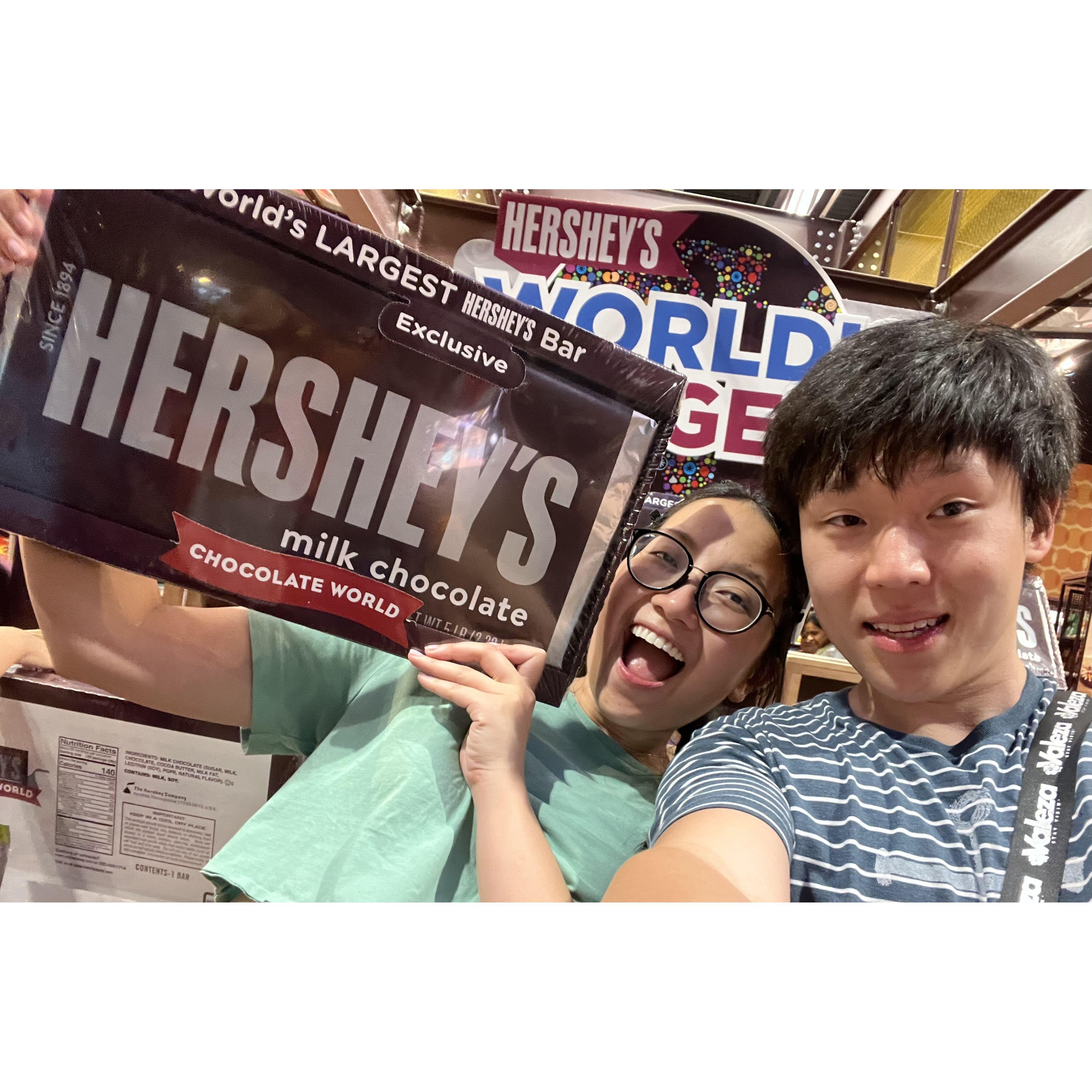 Our first time at Hershey Park (best date ever)