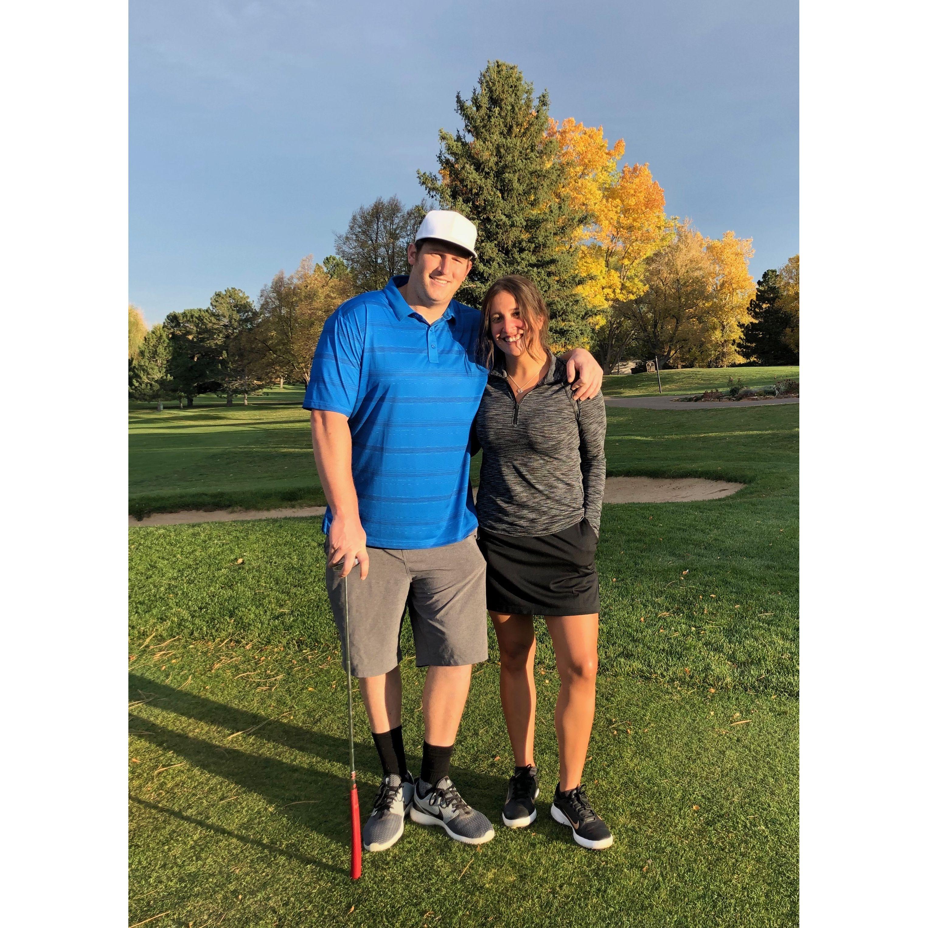 On the course at Pinehurst!