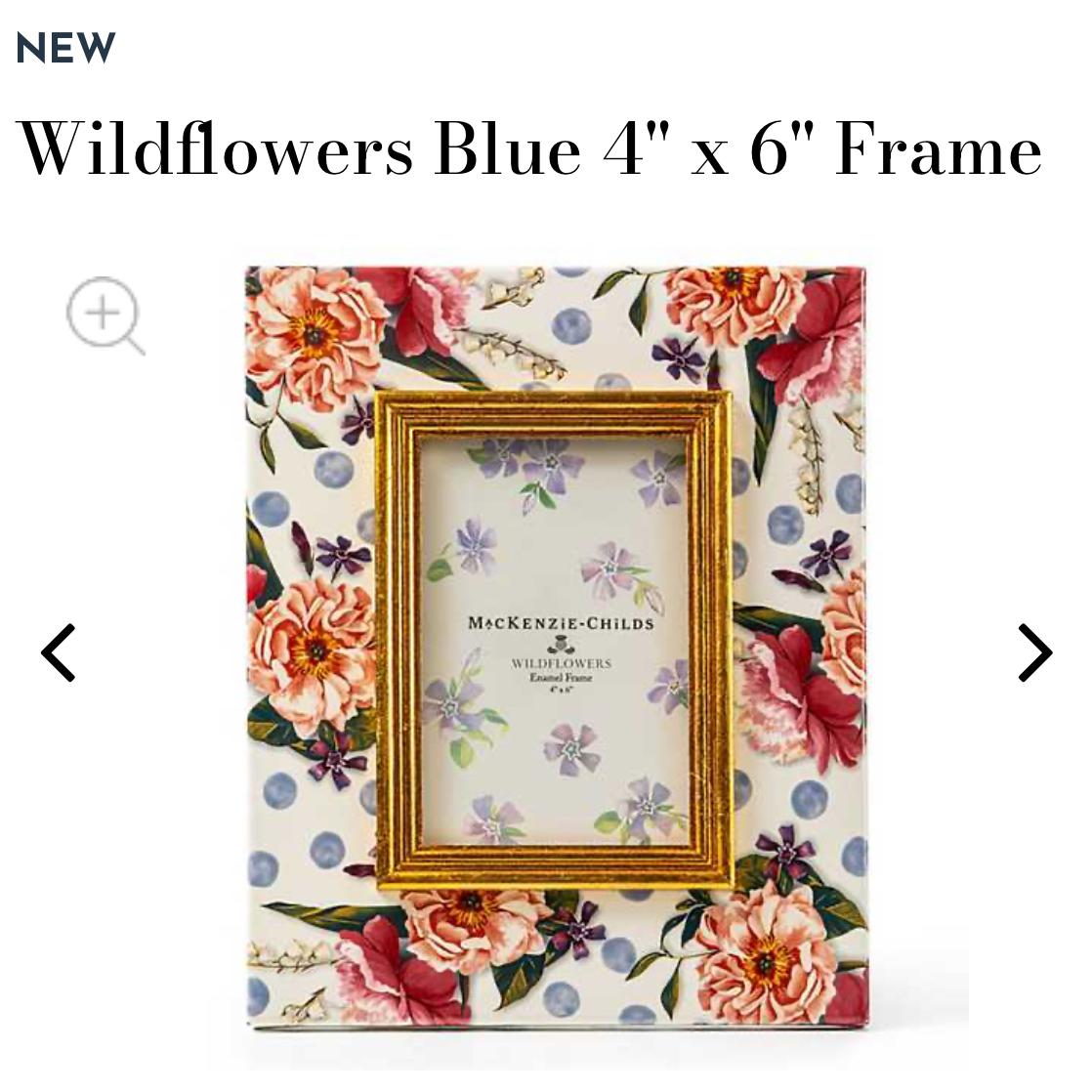 Wildflowers Blue 4" x 6" Frame