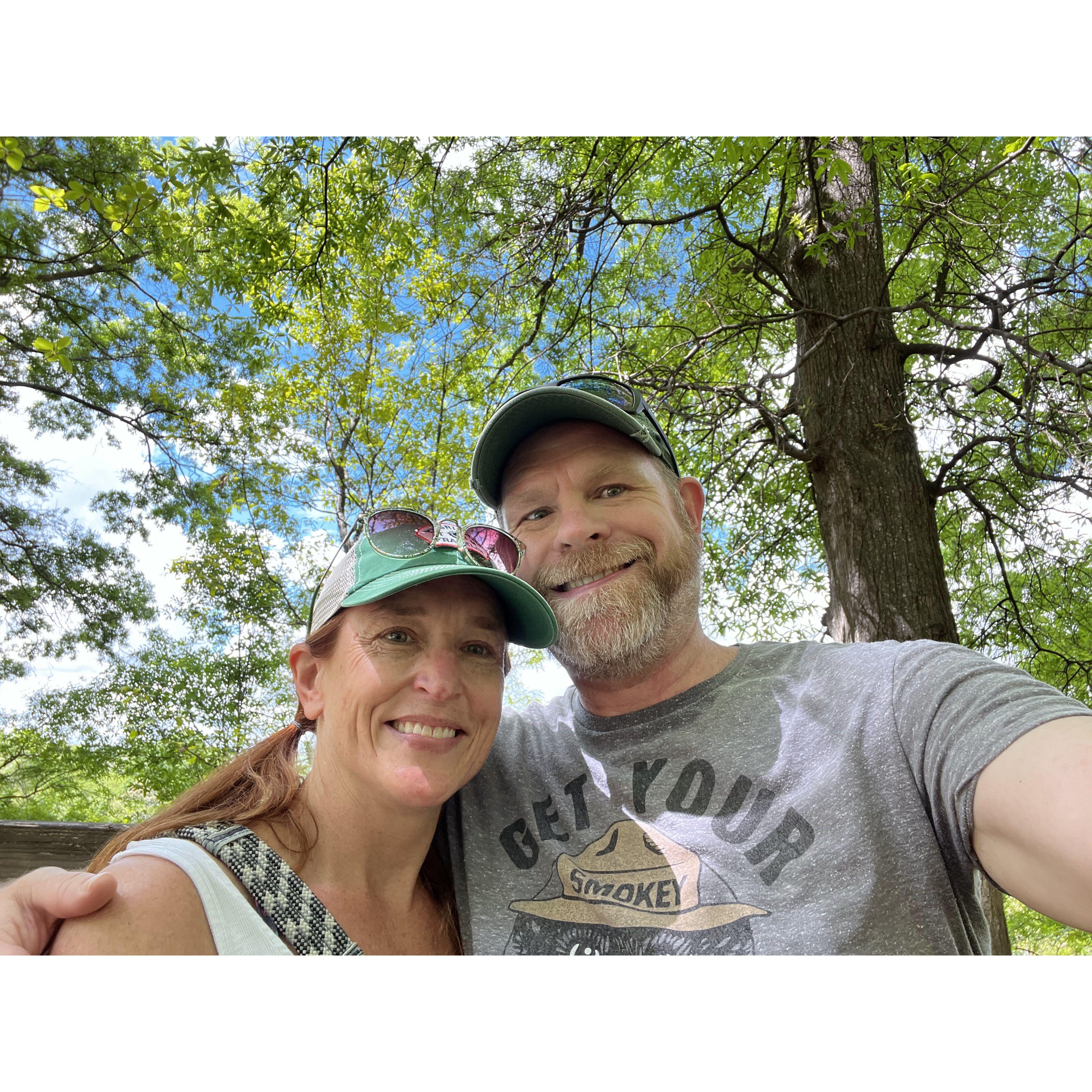 Our first selfie together! Belle Isle!
