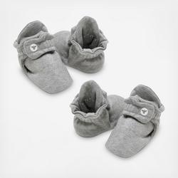 Burt's Bees Baby Basics Solid Booties, Set of 2