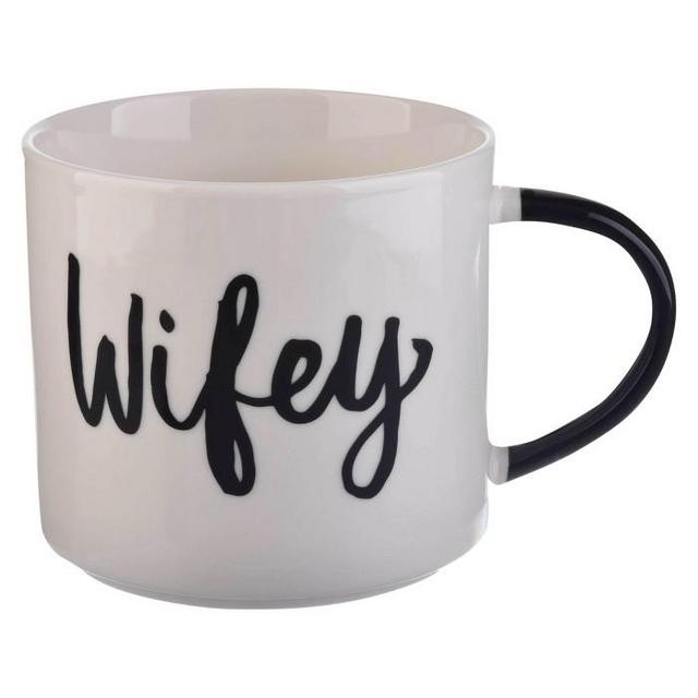 15oz Porcelain Stackable Coffee Mug White - Threshold™