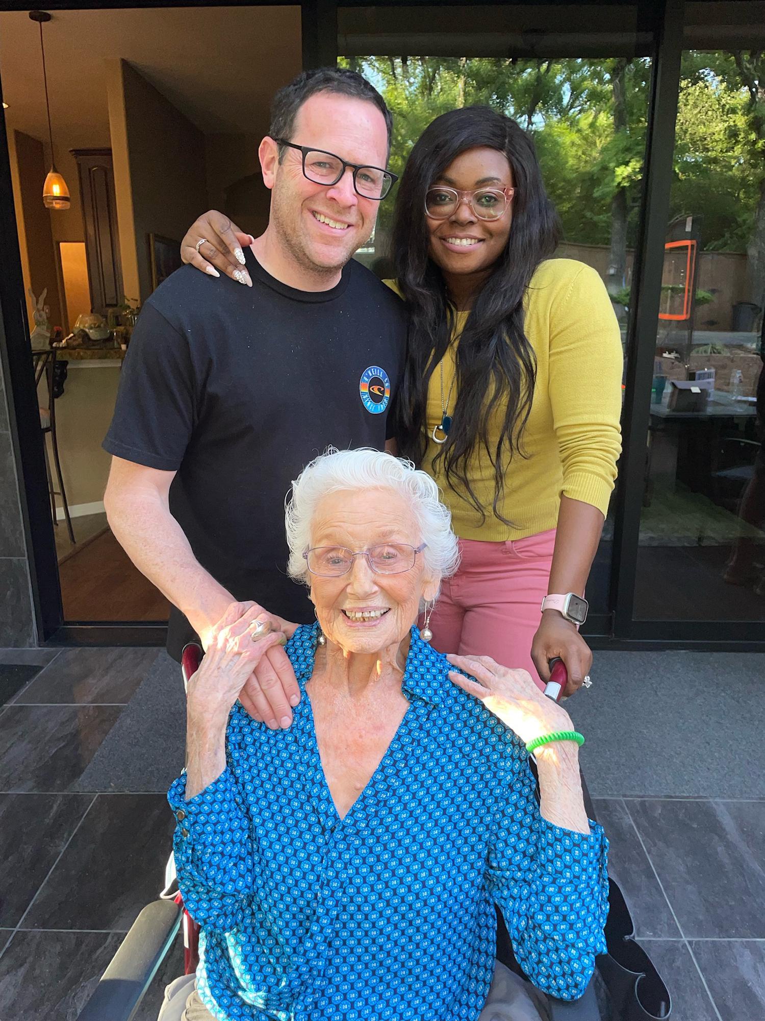 With our darling Meems just a week before she clocked 90!