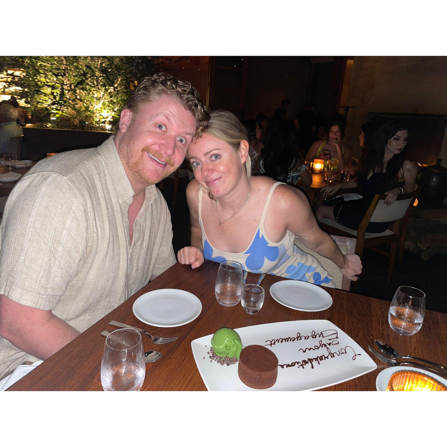 Celebrating Mike's successful eye transplant