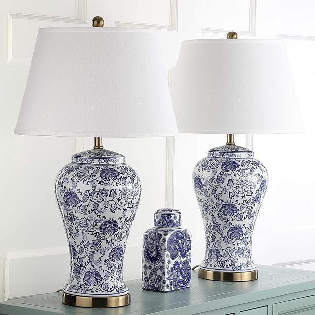 Safavieh Lighting Collection Spring Blossom Multi Floral 29-inch Table Lamp (Set of 2)
