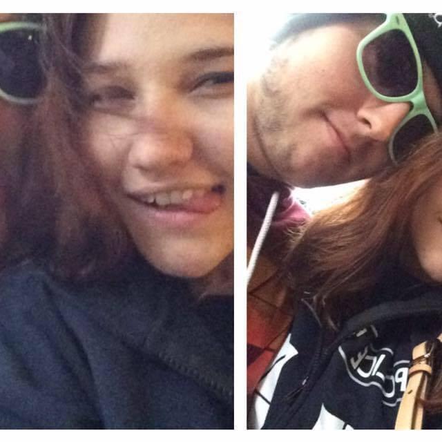 Silly selfies while walking home from high school together.