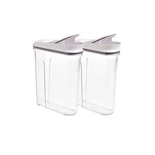 Oxo Softwoks Cereal Keeper, (2 pack) Pop Cereal Dispenser Set 4.5qt/4.2L Each