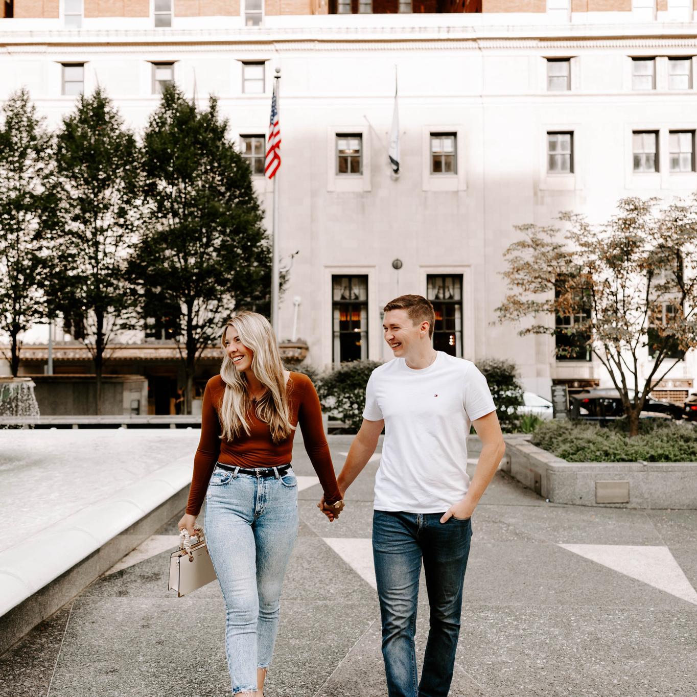 And finally, Zach & Haley have their engagement session with their AMAZING photographer Rachel!