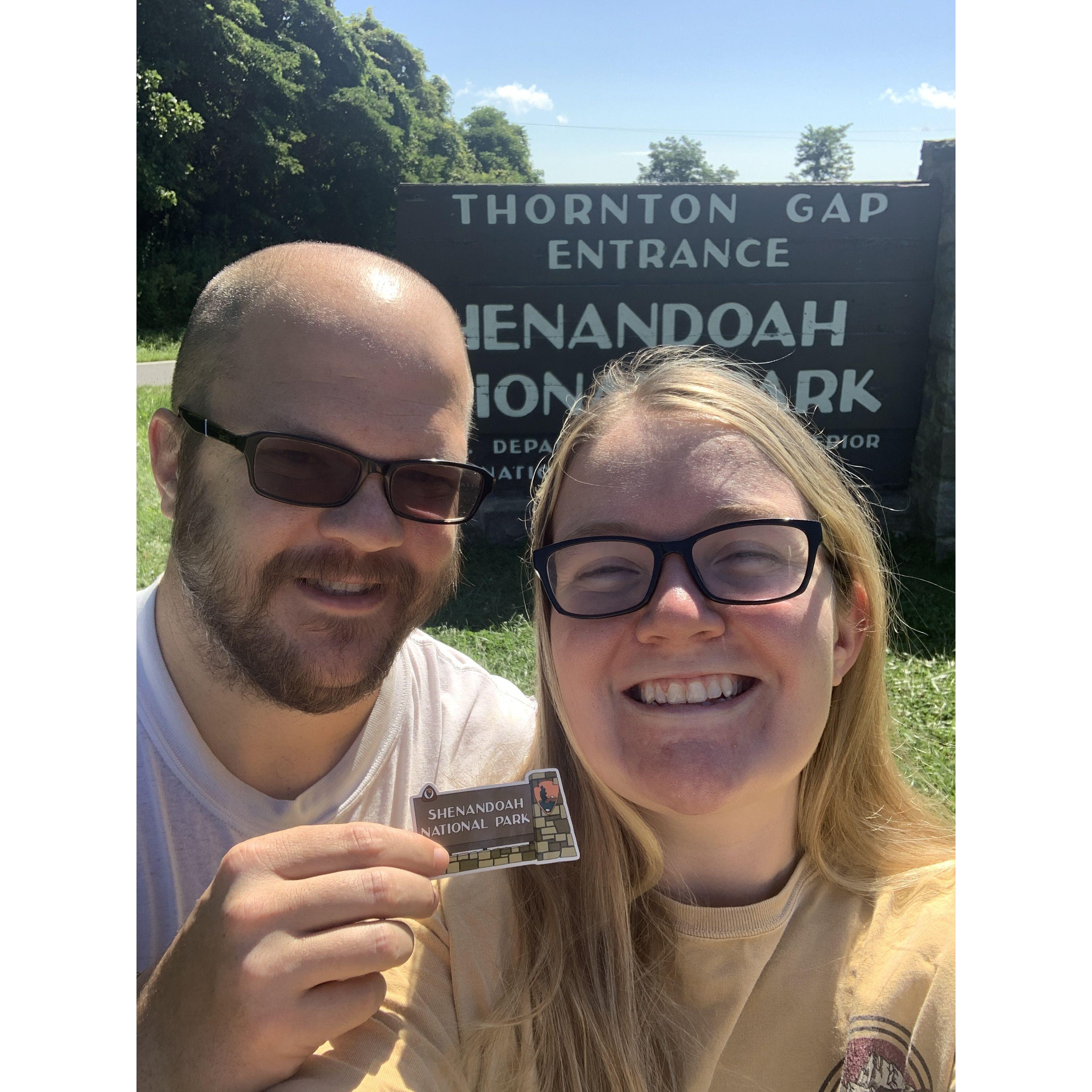 Exploring Shenandoah for the first time—nature at its best.