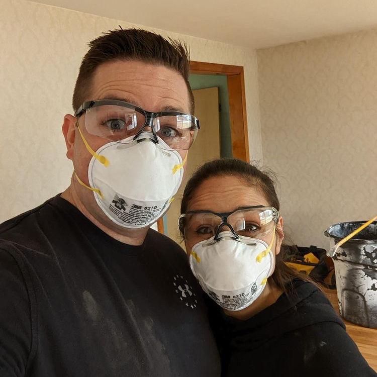 House renovations started immediately after closing