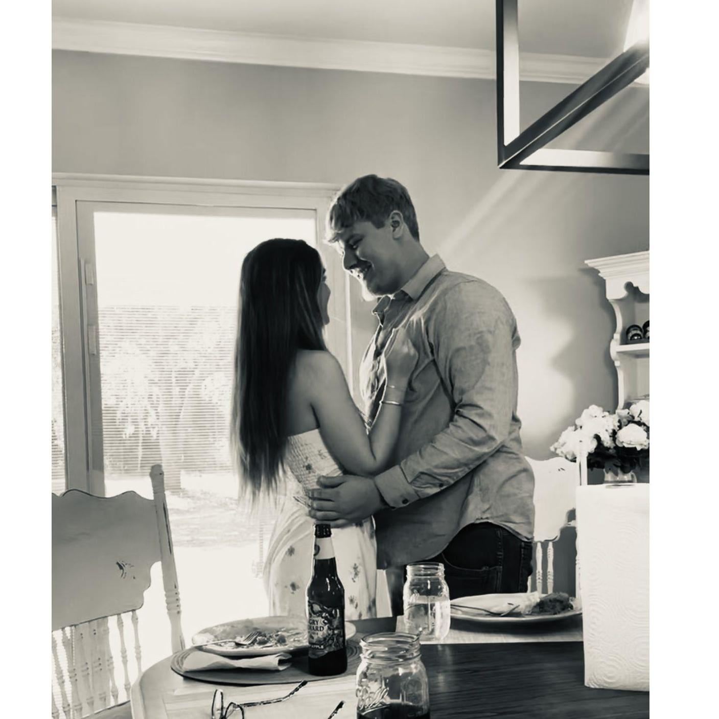 Moments after he proposed