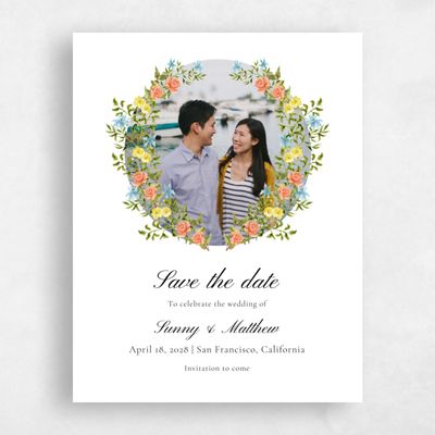 Dark Sky, White Wedding Save the Date - Villagio Photo