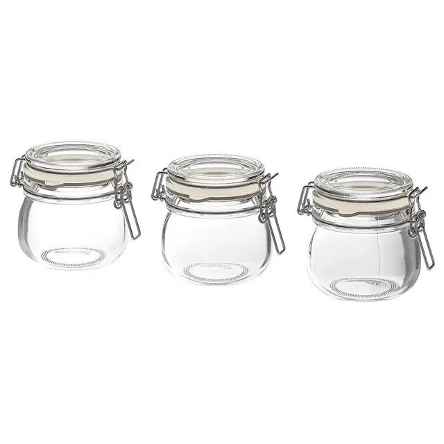 KORKENJar with lid, clear glass4 oz