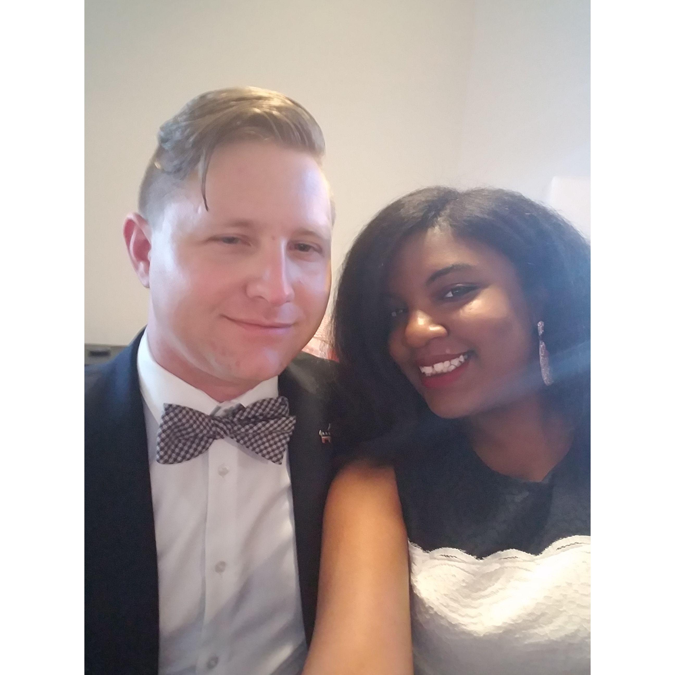 This was our first fancy event together in Austin. We still love to break out the fancy clothes when the occasion calls for it.