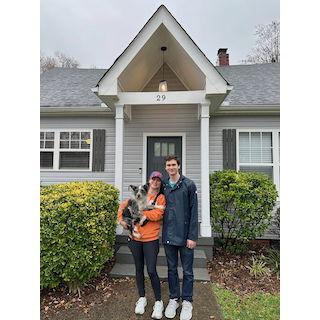 The day we moved into our house!