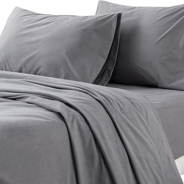 Bedsure Flannel Sheets King Warm Soft for Winter 4 Piece Queen Flannel Sheet Set