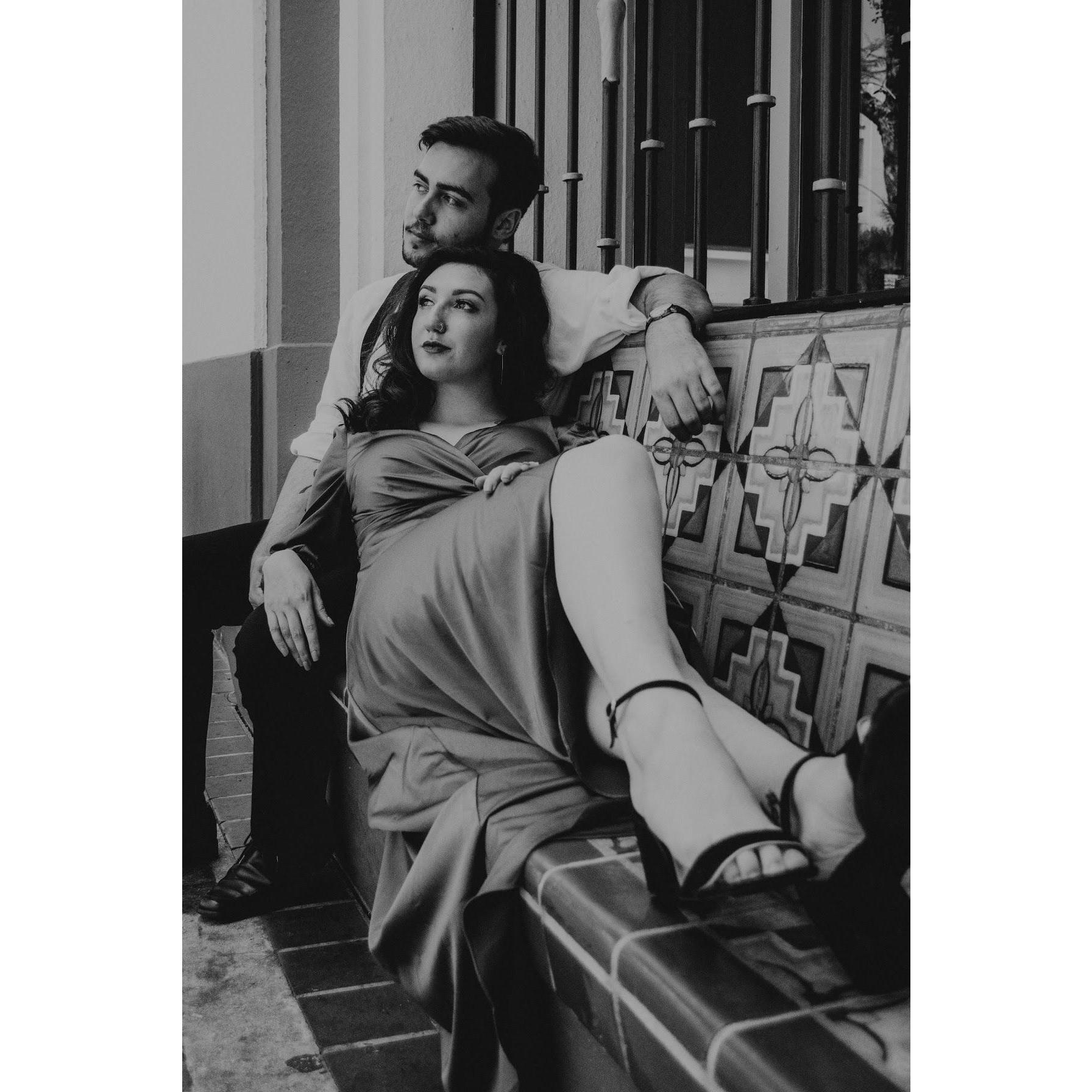 engagement photoshoot, los angeles union station