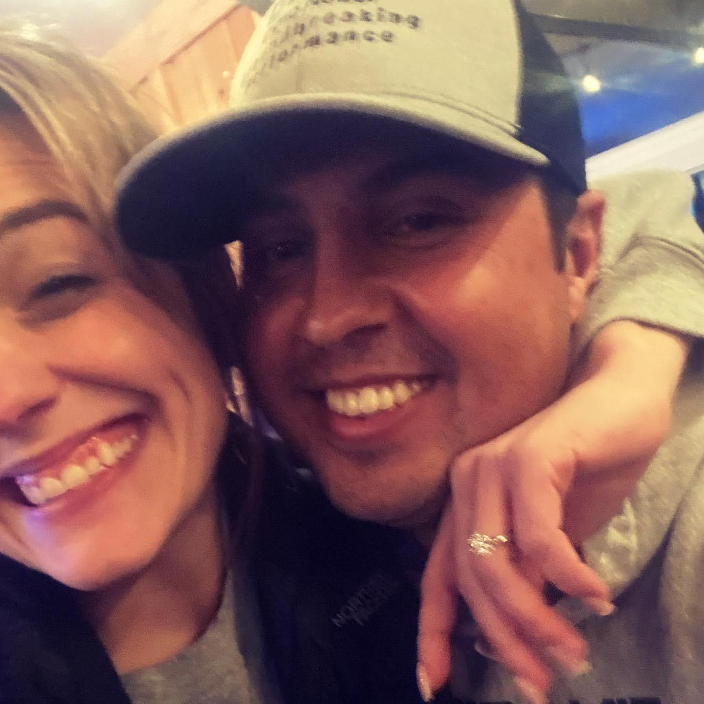 The night we got engaged- in a dive bar!