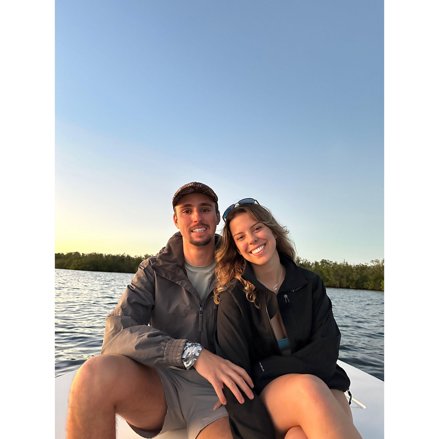 December 2023: Enjoying our yearly tradition of watching the last sunset of the year!