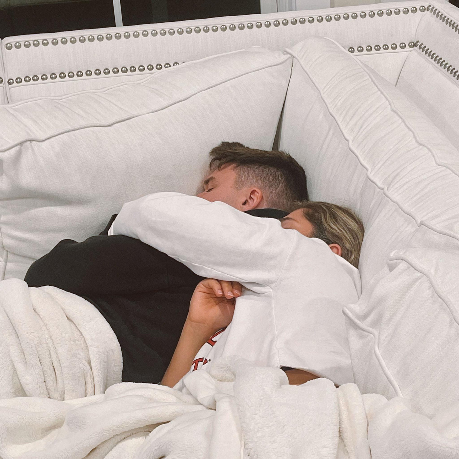 First beach trip together with my family in Bethany. My brother took this of us passed out on the couch!