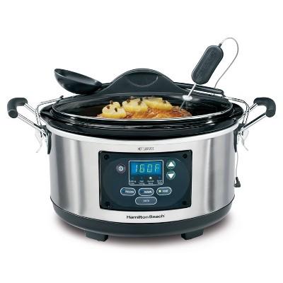 Hamilton Beach Set & Forget 6qt Programmable Slow Cooker - Silver