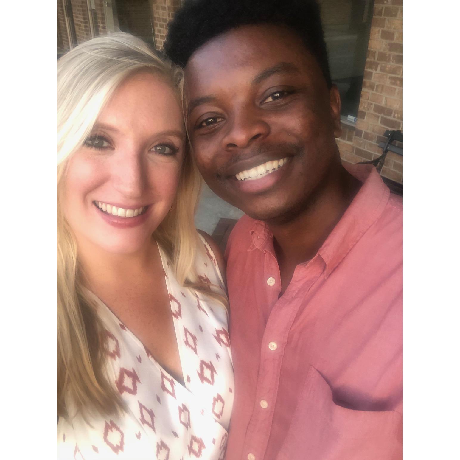 Our first photo together