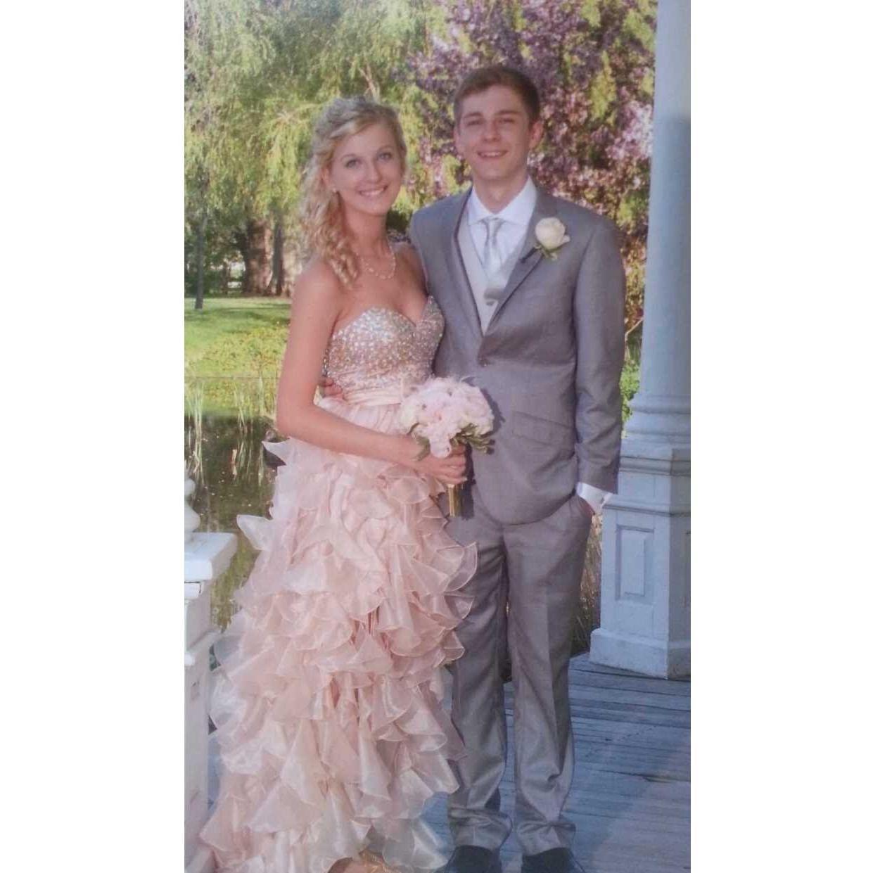 Back where it all began - Prom! May 10, 2014

Becky - Junior Year.
Evan - Freshman Year