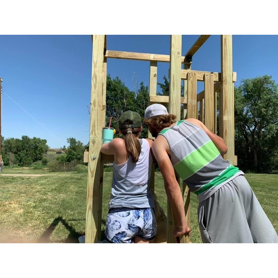 Building a family friend's play set