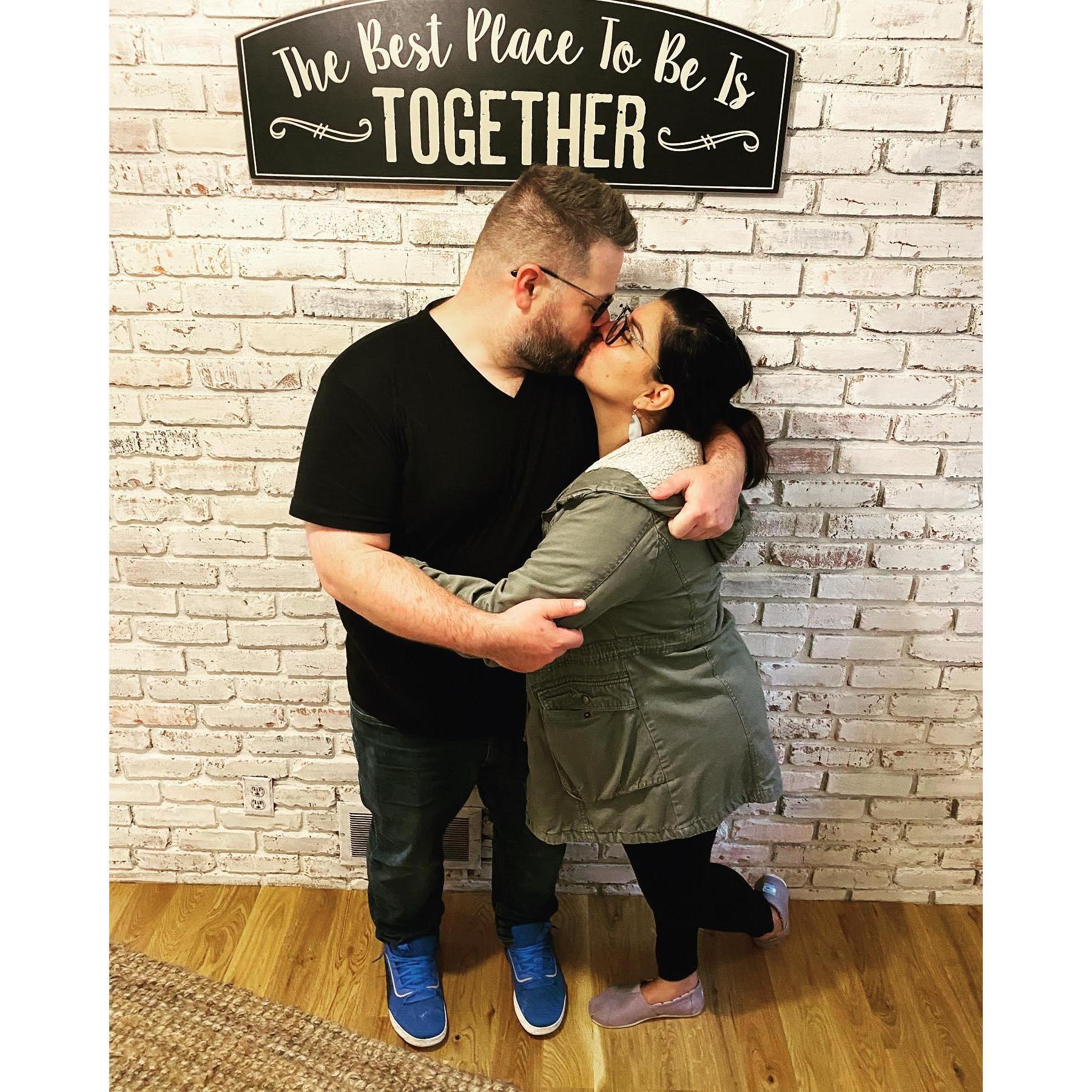 During our house hunting adventure!