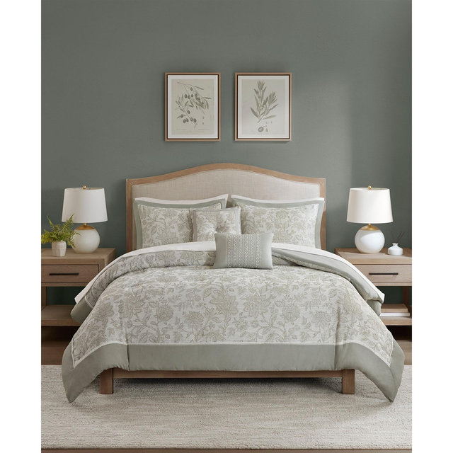 Addison Park Fiona Floral 9-Pc. Comforter Set, Queen