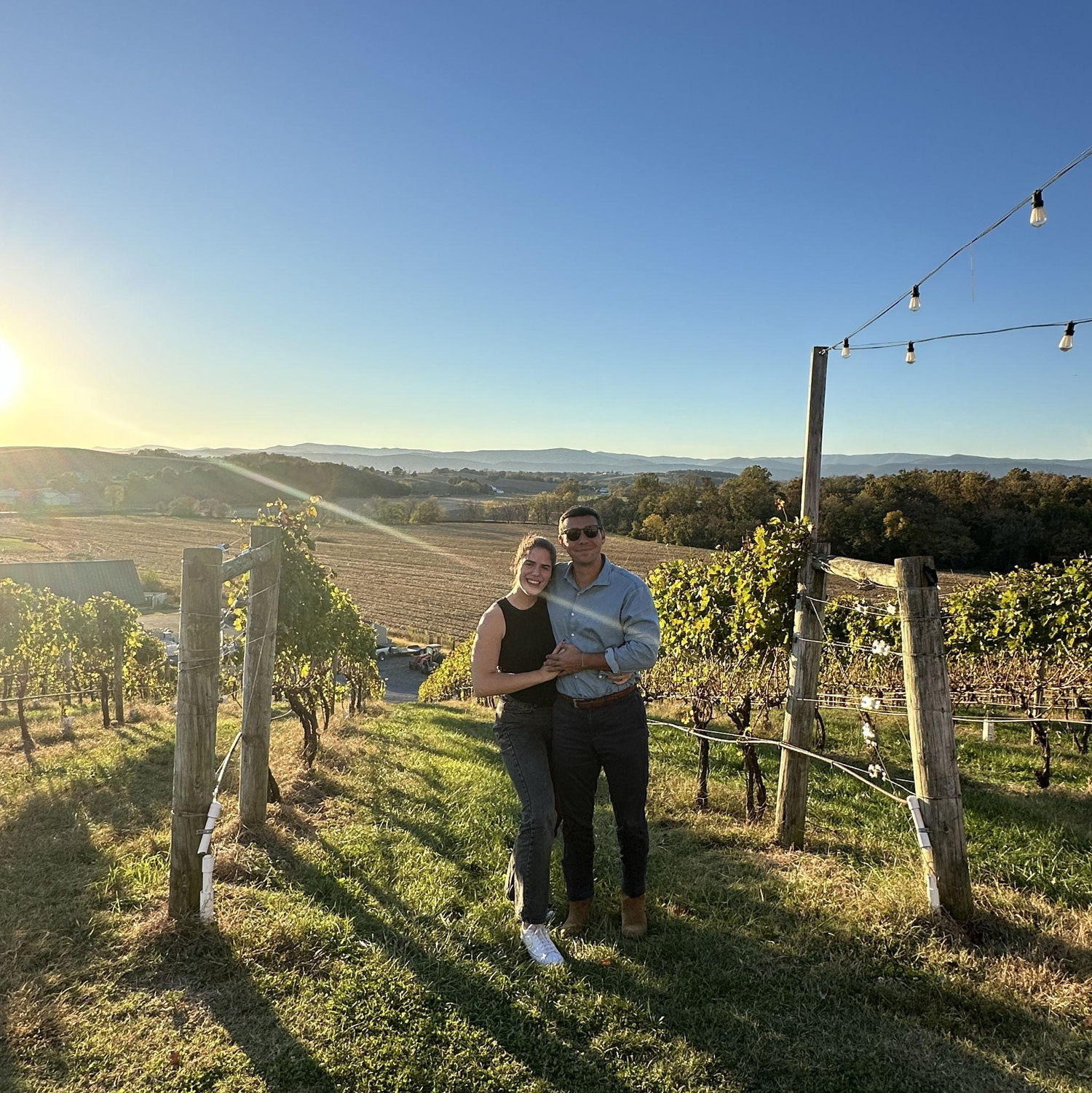 Visiting Andrew's college in Bridgewater, VA and a nearby winery.