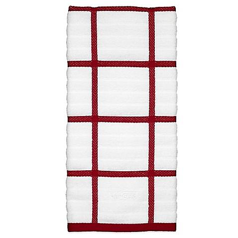 All-Clad Plaid Kitchen Towel in Chili