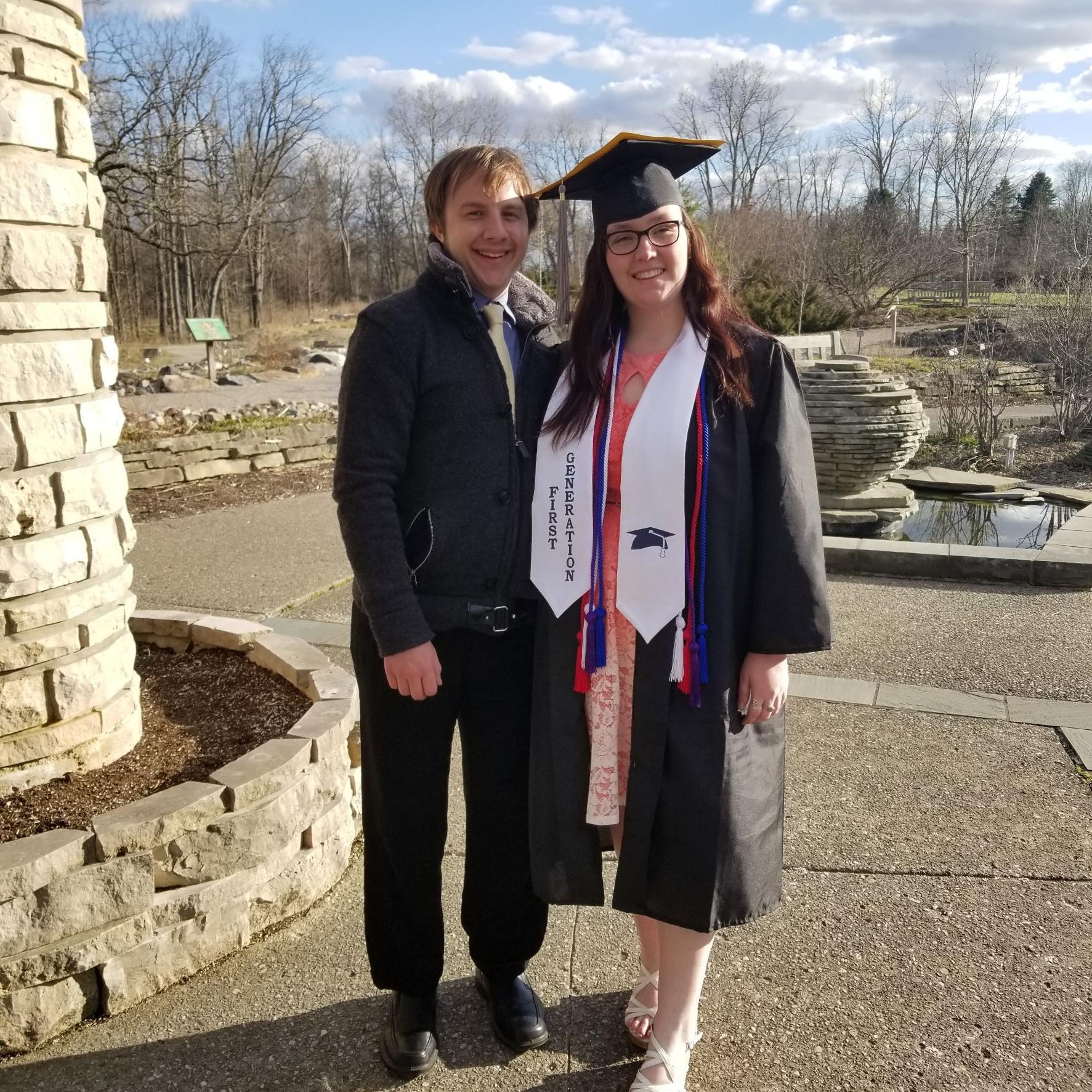 Marissa's UM graduation, April 2018